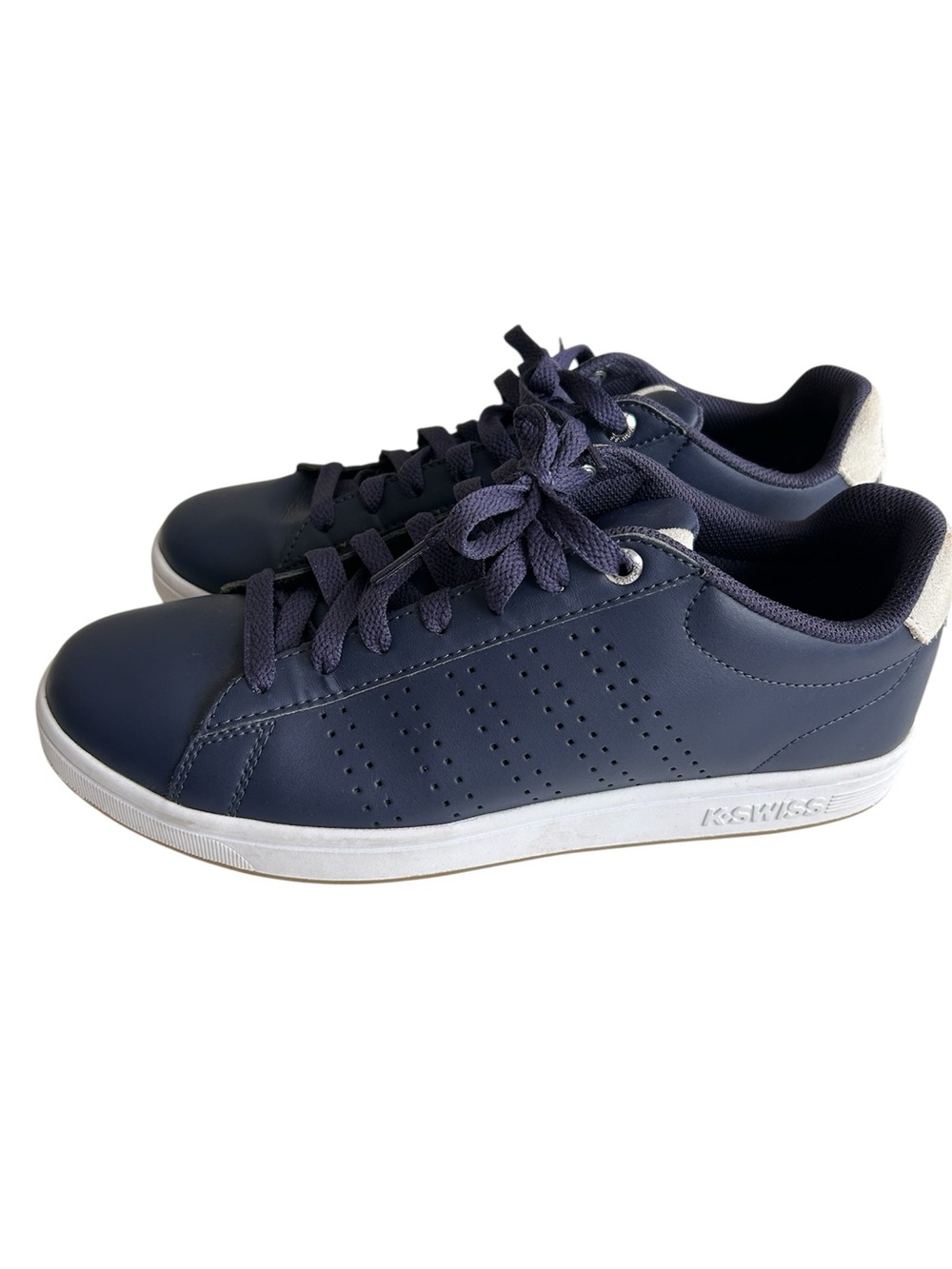 K-SWISS Sneakers Court Casper III Navy and White Ortholite Insoles Mens Size 10